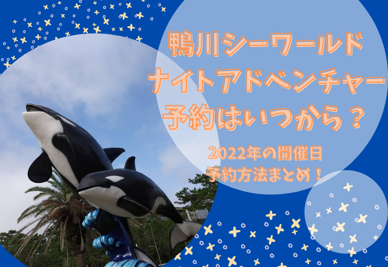 鴨川シーワールドのナイトアドベンチャー予約はいつから 22年の開催日 マルコノコト