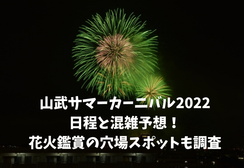 中止 山武サマーカーニバル22の日程と穴場スポット 混雑予想におすすめ駐車場を調査 マルコノコト